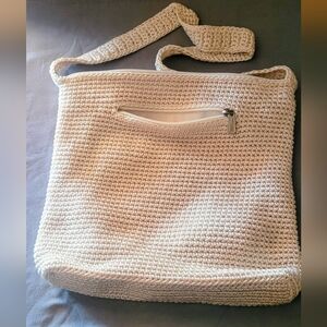 THE ZAK.. Elegant Cream Crochet Shoulder Bag